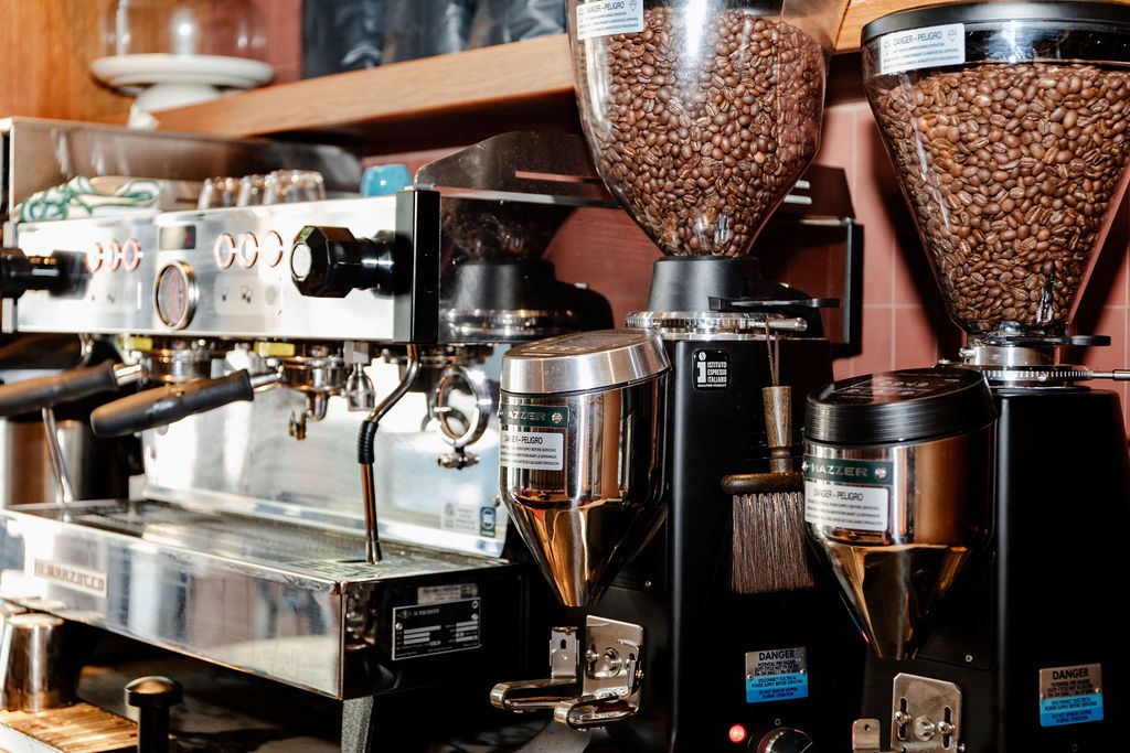 Espresso machine and grinders